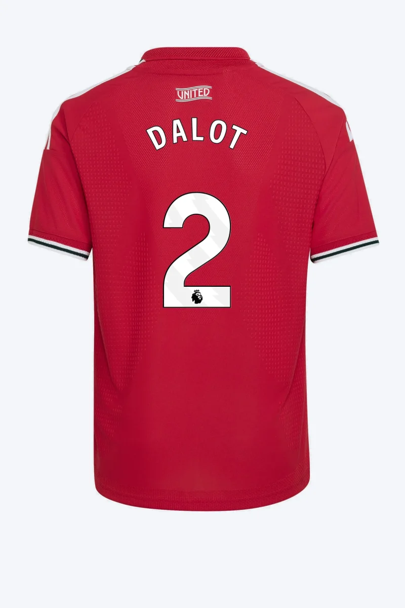 Dalot 2 Voetbalshirt - Manchester United 26/27 Thuis Authentic Kids