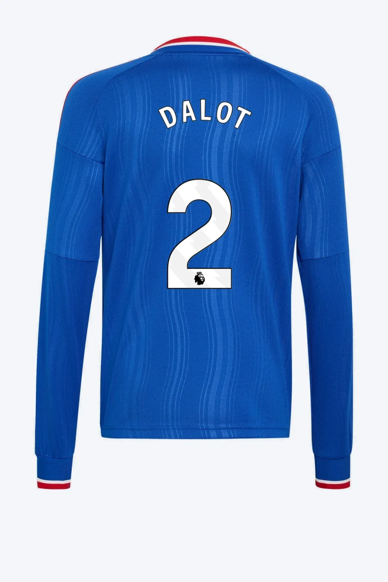 Dalot 2 Voetbalshirt - Manchester United 26/27 Uit Kids Longsleeve