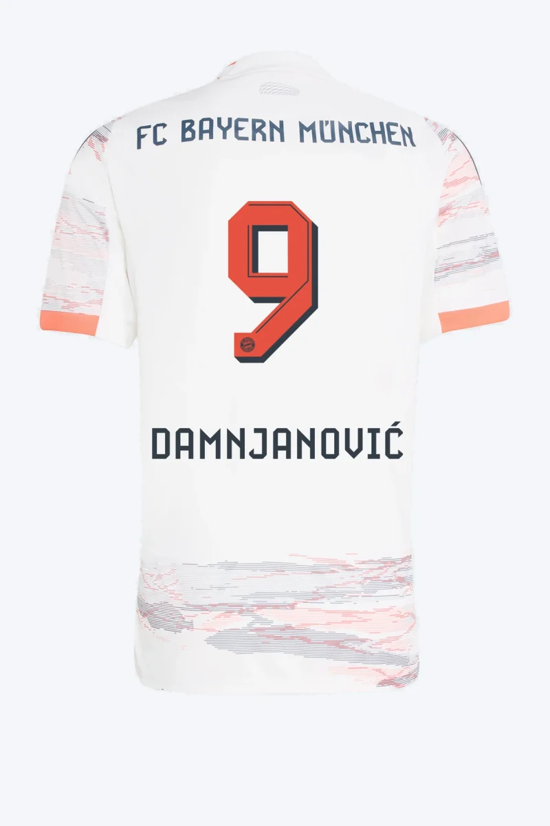 Damnjanović 9 Voetbalshirt - FC Bayern 25/26 (Dames Team) Uit