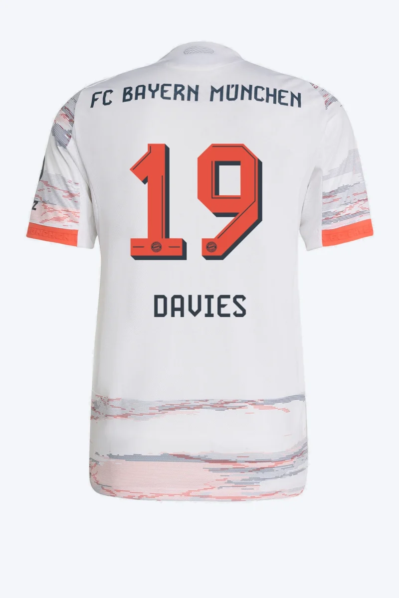 Davies 19 Voetbalshirt - FC Bayern 25/26 Uit Authentic