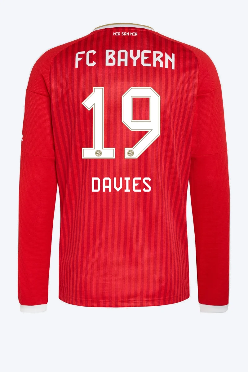 Davies 19 Voetbalshirt - FC Bayern 26/27 Thuis Lange Mouw