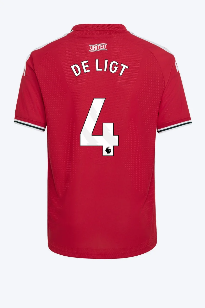 De Ligt 4 Voetbalshirt - Manchester United 26/27 Thuis Authentic Kids