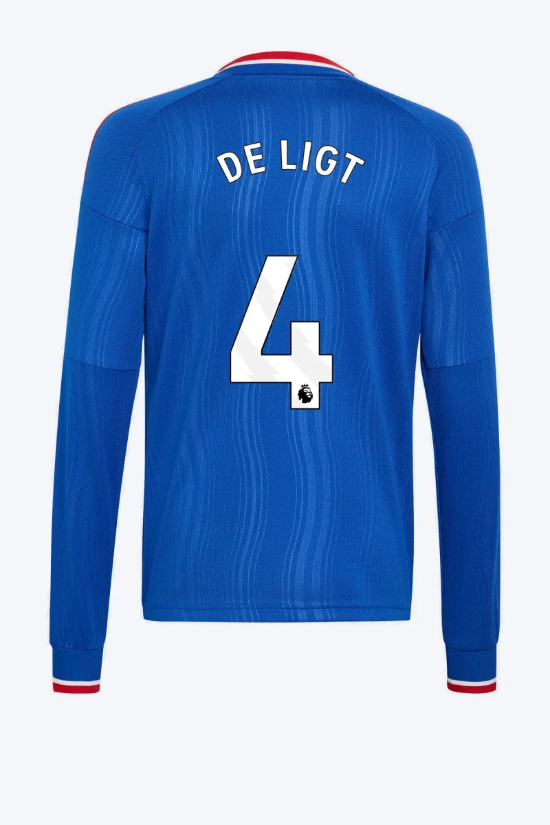 De Ligt 4 Voetbalshirt - Manchester United 26/27 Uit Kids Longsleeve