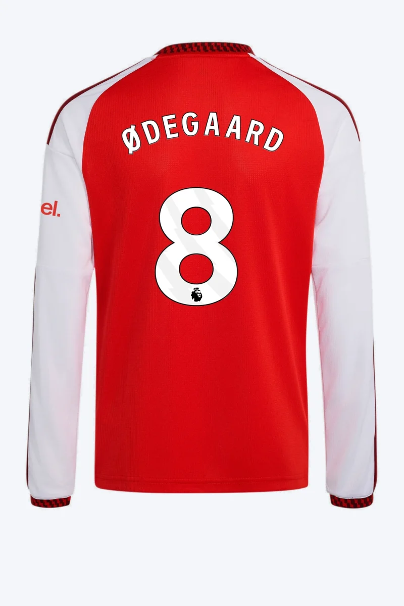 Ødegaard 8 Voetbalshirt - Arsenal FC 26/27 Thuis Kids Longsleeve