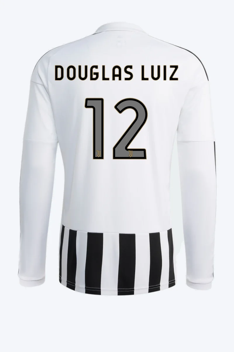 Douglas Luiz 12 Voetbalshirt - Juventus 26/27 Thuis Lange Mouw