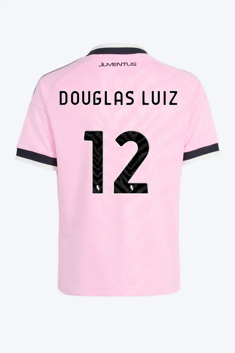 Douglas Luiz 12 Voetbalshirt - Juventus 26/27 Uit Kids