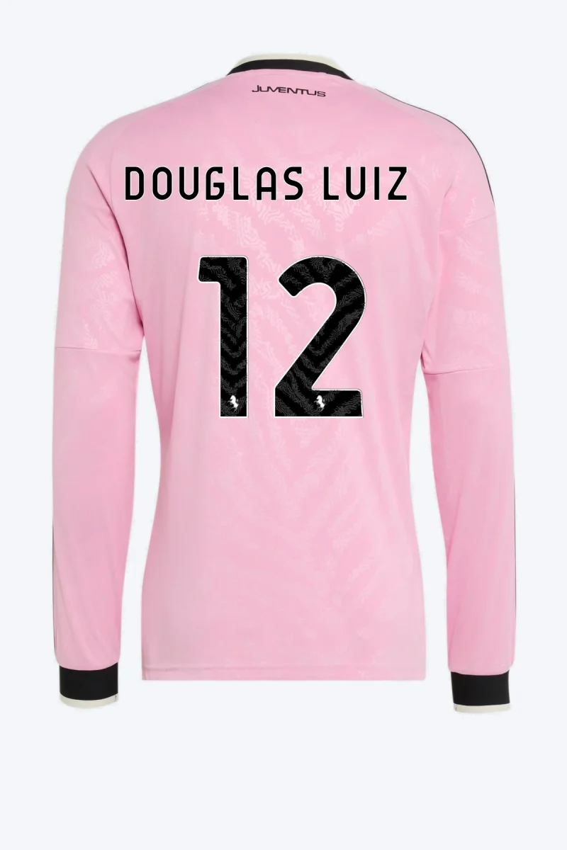 Douglas Luiz 12 Voetbalshirt - Juventus 26/27 Uit Lange Mouw