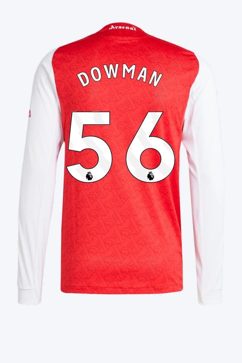 Dowman 56 Voetbalshirt - Arsenal 25/26 Lange Mouw Thuis Authentic