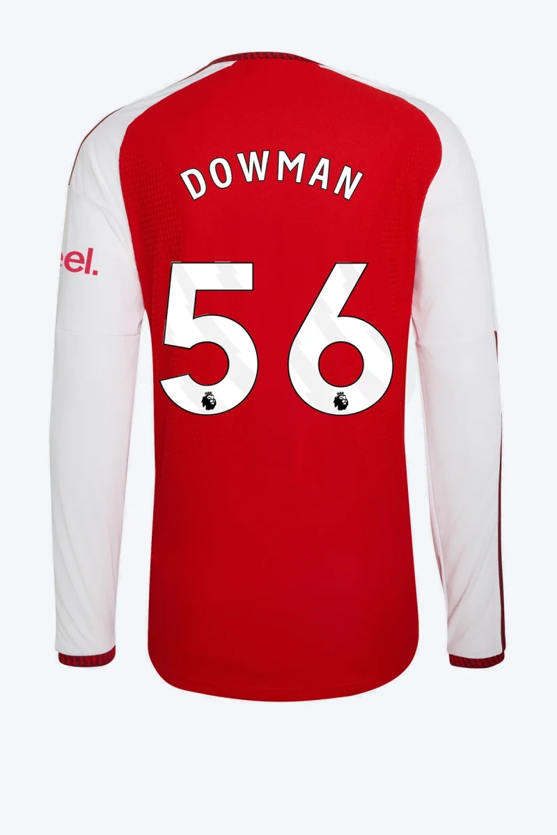 Dowman 56 Voetbalshirt - Arsenal FC 26/27 Thuis Authentic Lange Mouw