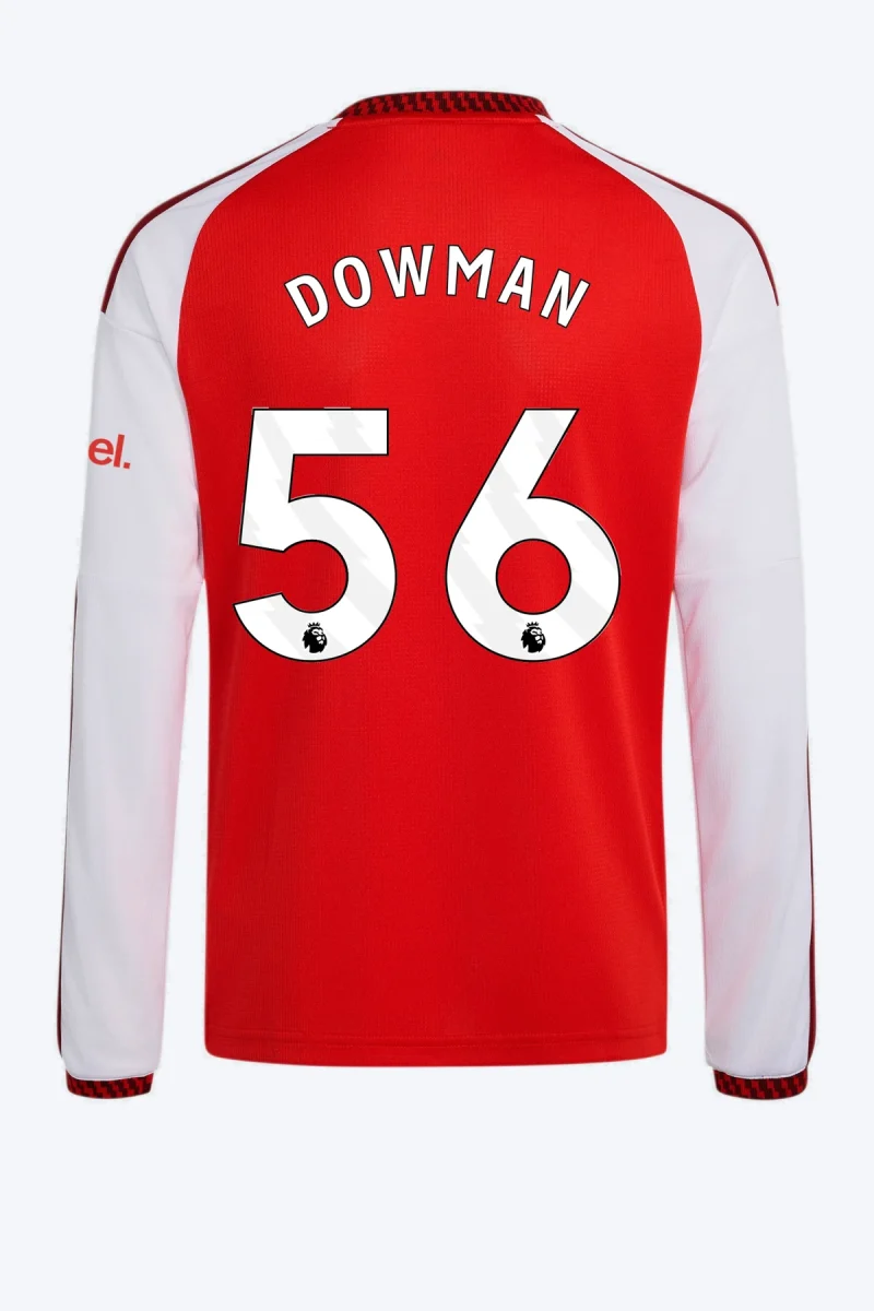 Dowman 56 Voetbalshirt - Arsenal FC 26/27 Thuis Kids Longsleeve
