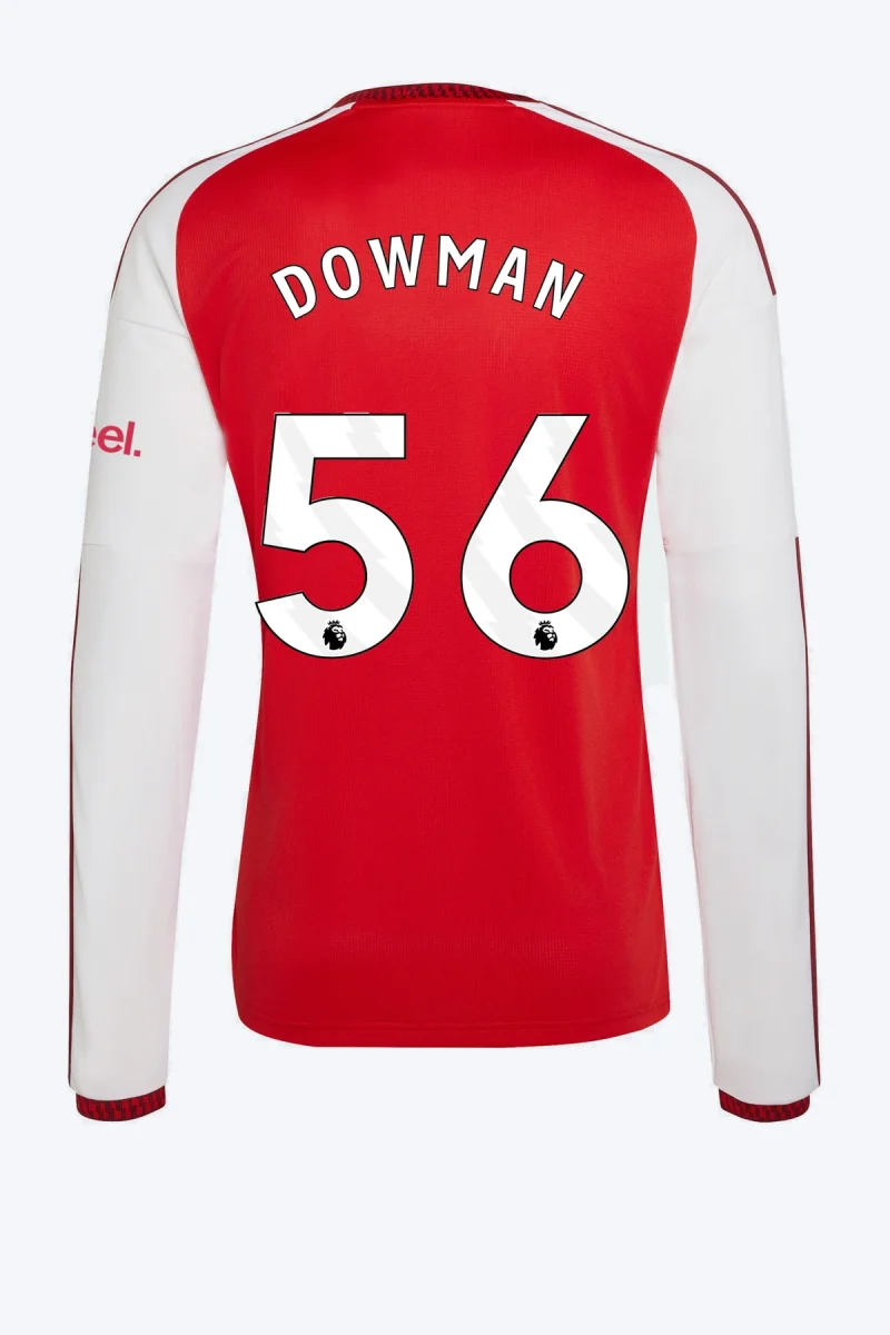 Dowman 56 Voetbalshirt - Arsenal FC 26/27 Thuis Lange Mouw