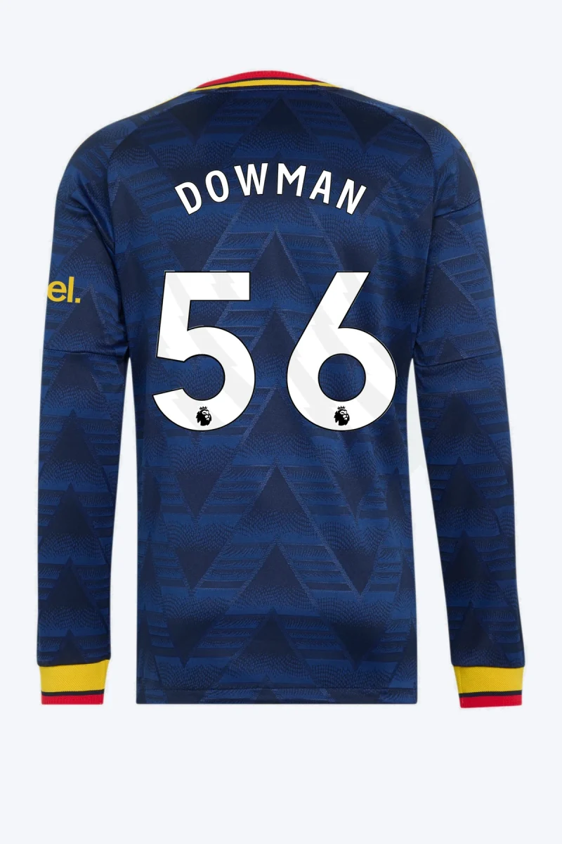 Dowman 56 Voetbalshirt - Arsenal FC 26/27 Uit Authentic Longsleeve