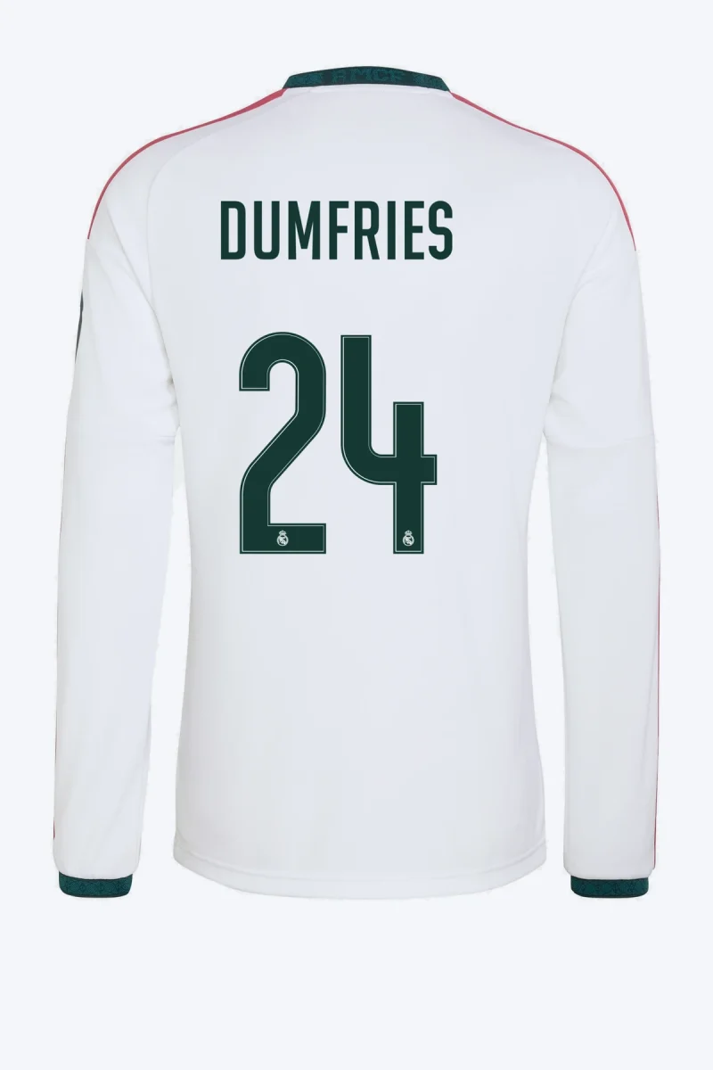 Dumfries 24 Voetbalshirt - Real Madrid 26/27 Thuis Lange Mouw
