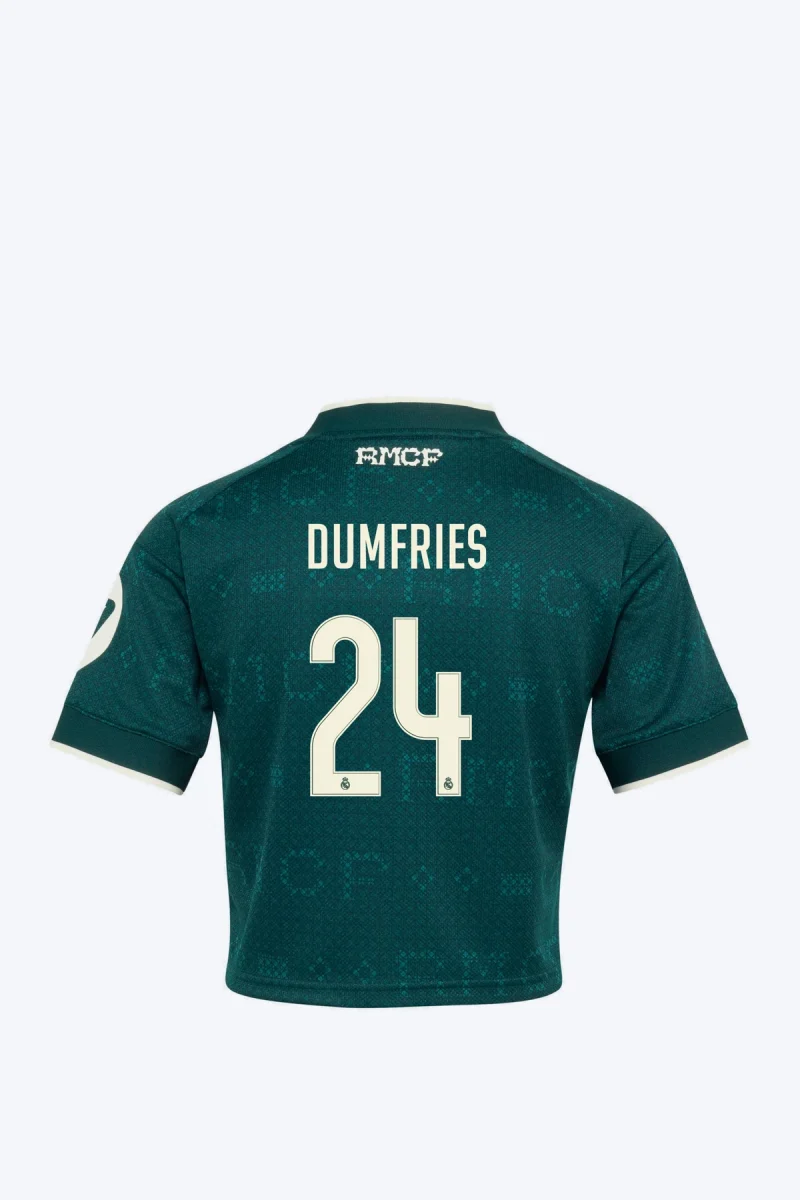 Dumfries 24 Voetbalshirt - Real Madrid 26/27 Uit Cropped