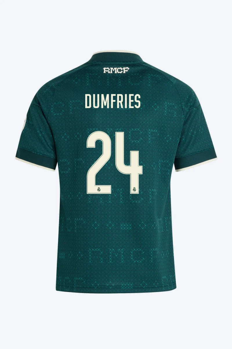 Dumfries 24 Voetbalshirt - Real Madrid 26/27 Uit Kids