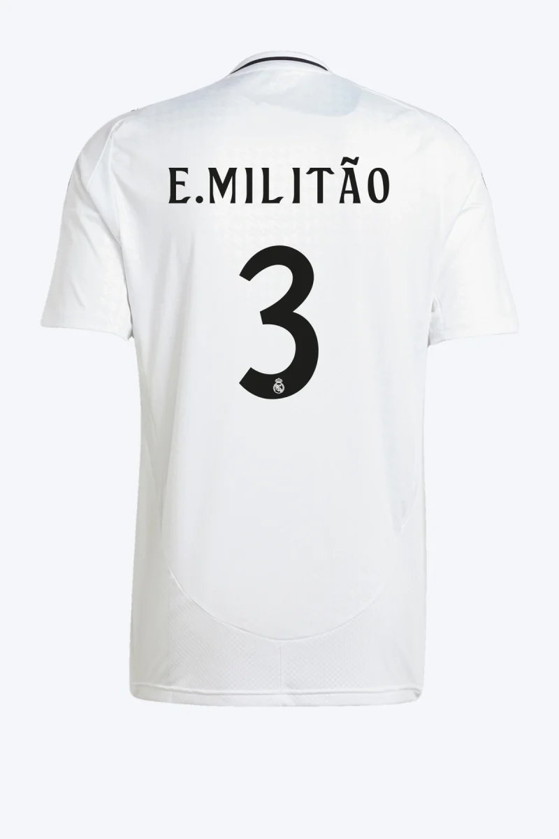 E. Militão 3 Voetbalshirt - Real Madrid 24/25 Thuis