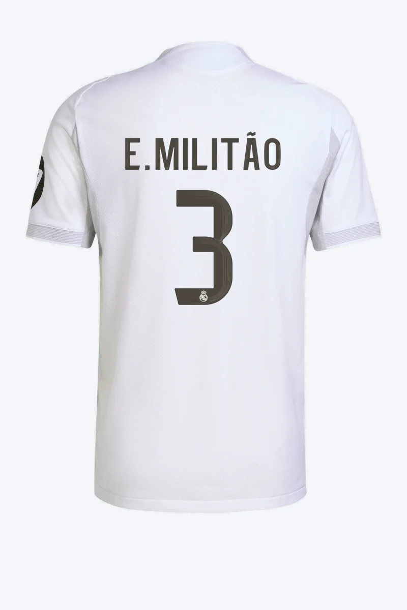 E. Militão 3 Voetbalshirt - Real Madrid 25/26 Thuis Authentic