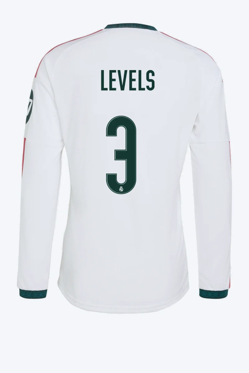 E. Militão 3 Voetbalshirt - Real Madrid 26/27 Thuis Authentic Lange Mouw
