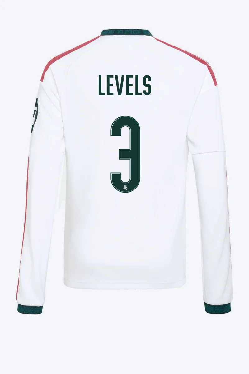 E. Militão 3 Voetbalshirt - Real Madrid 26/27 Thuis Lange Mouw Kids