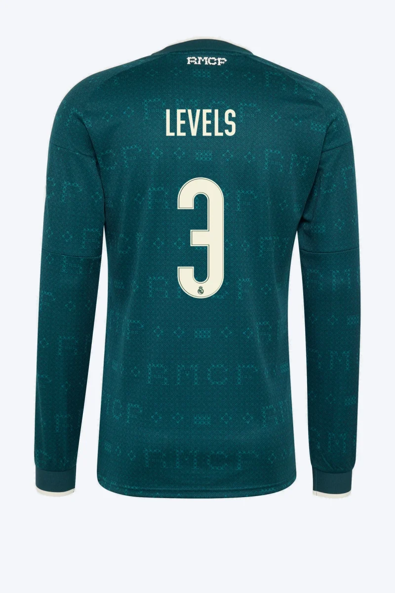 E. Militão 3 Voetbalshirt - Real Madrid 26/27 Uit Lange Mouw