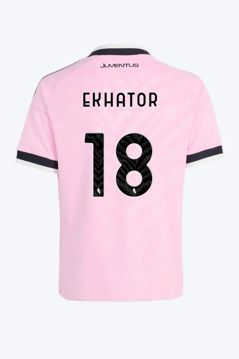 Ekhator 18 Voetbalshirt - Juventus 26/27 Uit Kids