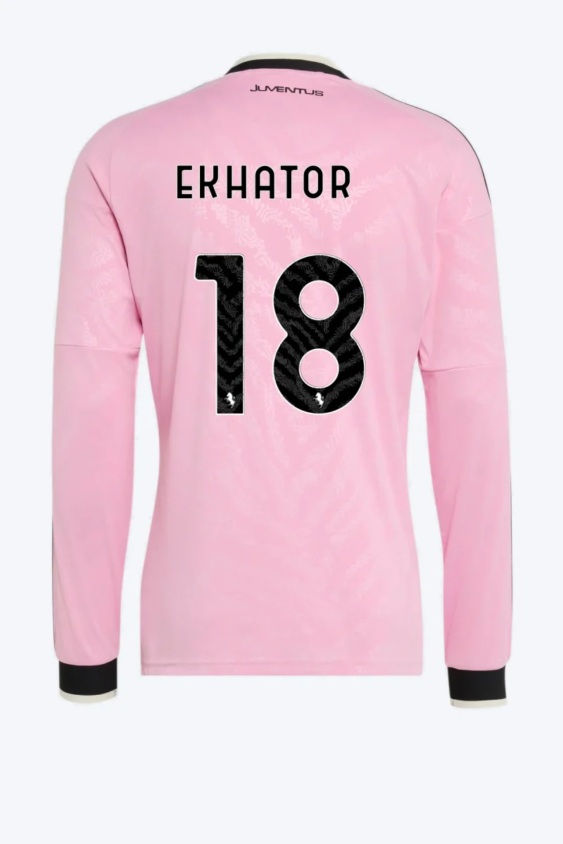 Ekhator 18 Voetbalshirt - Juventus 26/27 Uit Lange Mouw