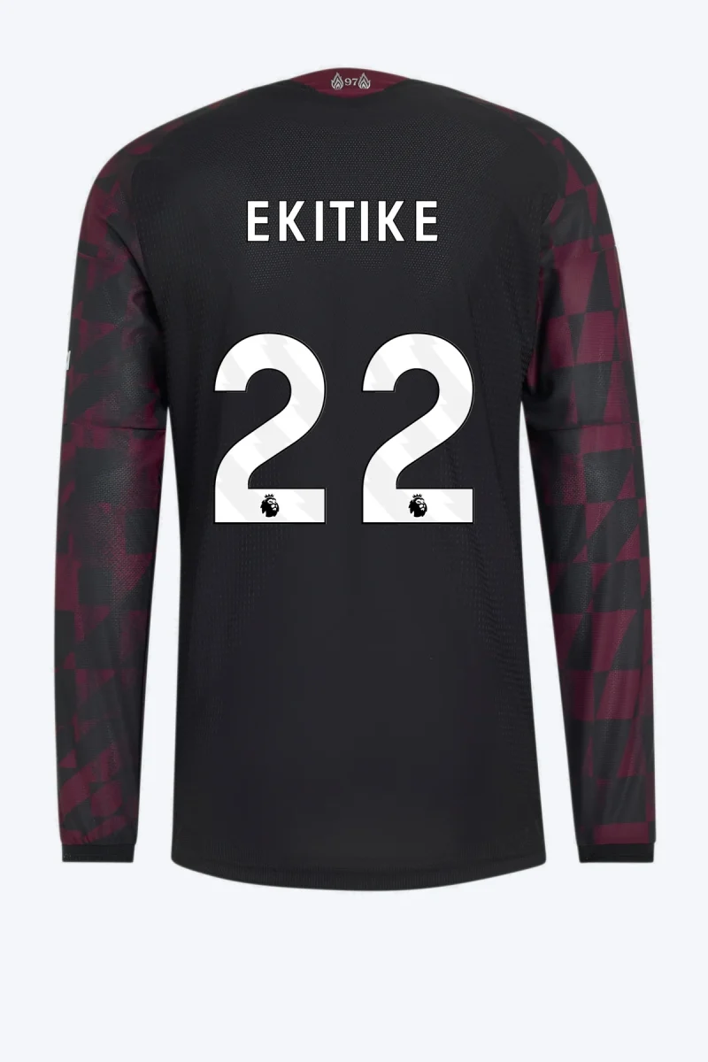 Ekitike 22 Voetbalshirt - Liverpool FC 26/27 Derde Authentic Longsleeve