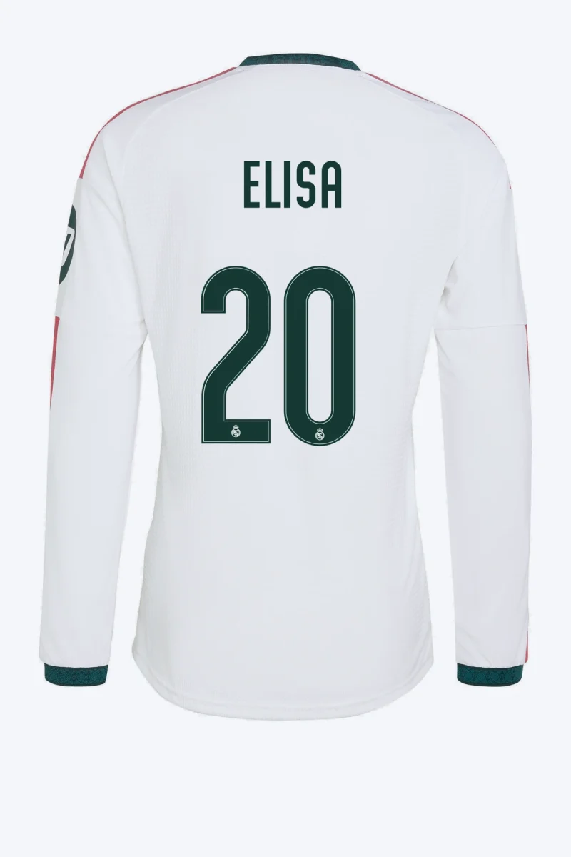 Elisa 20 Voetbalshirt - Real Madrid 26/27 Thuis Authentic Lange Mouw