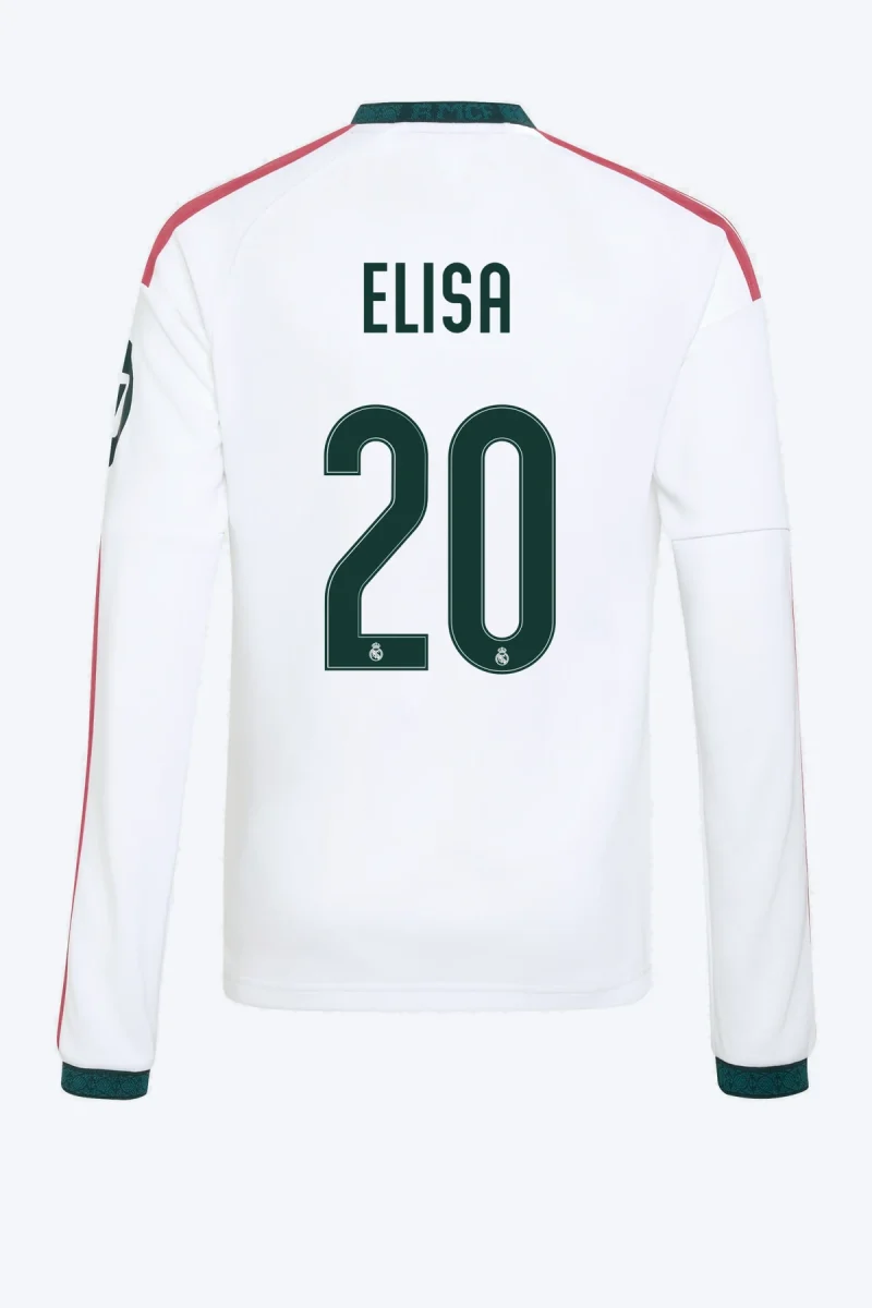Elisa 20 Voetbalshirt - Real Madrid 26/27 Thuis Lange Mouw Kids