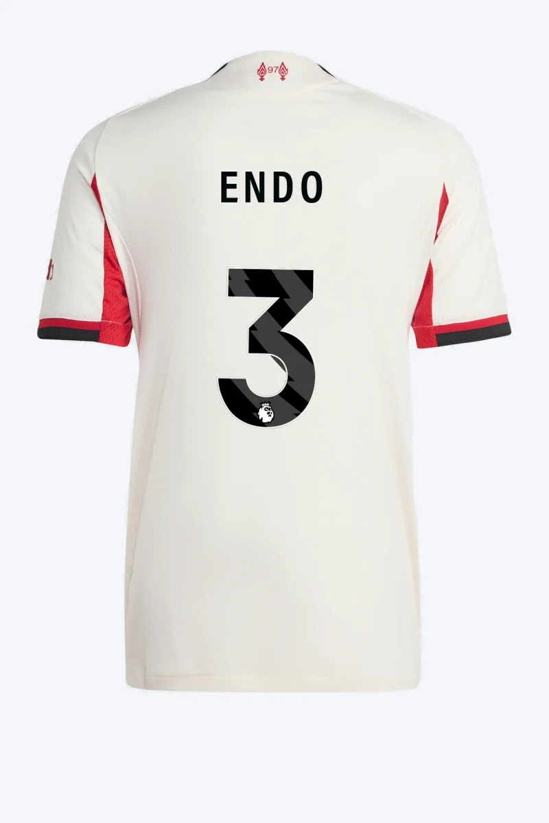 Endo 3 Voetbalshirt - Liverpool FC 25/26 Uit Authentic