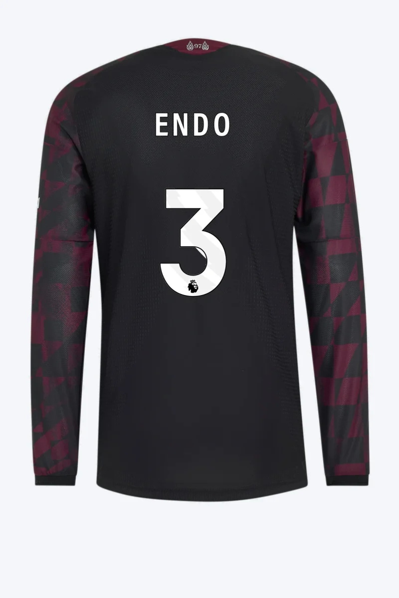 Endo 3 Voetbalshirt - Liverpool FC 26/27 Derde Authentic Longsleeve