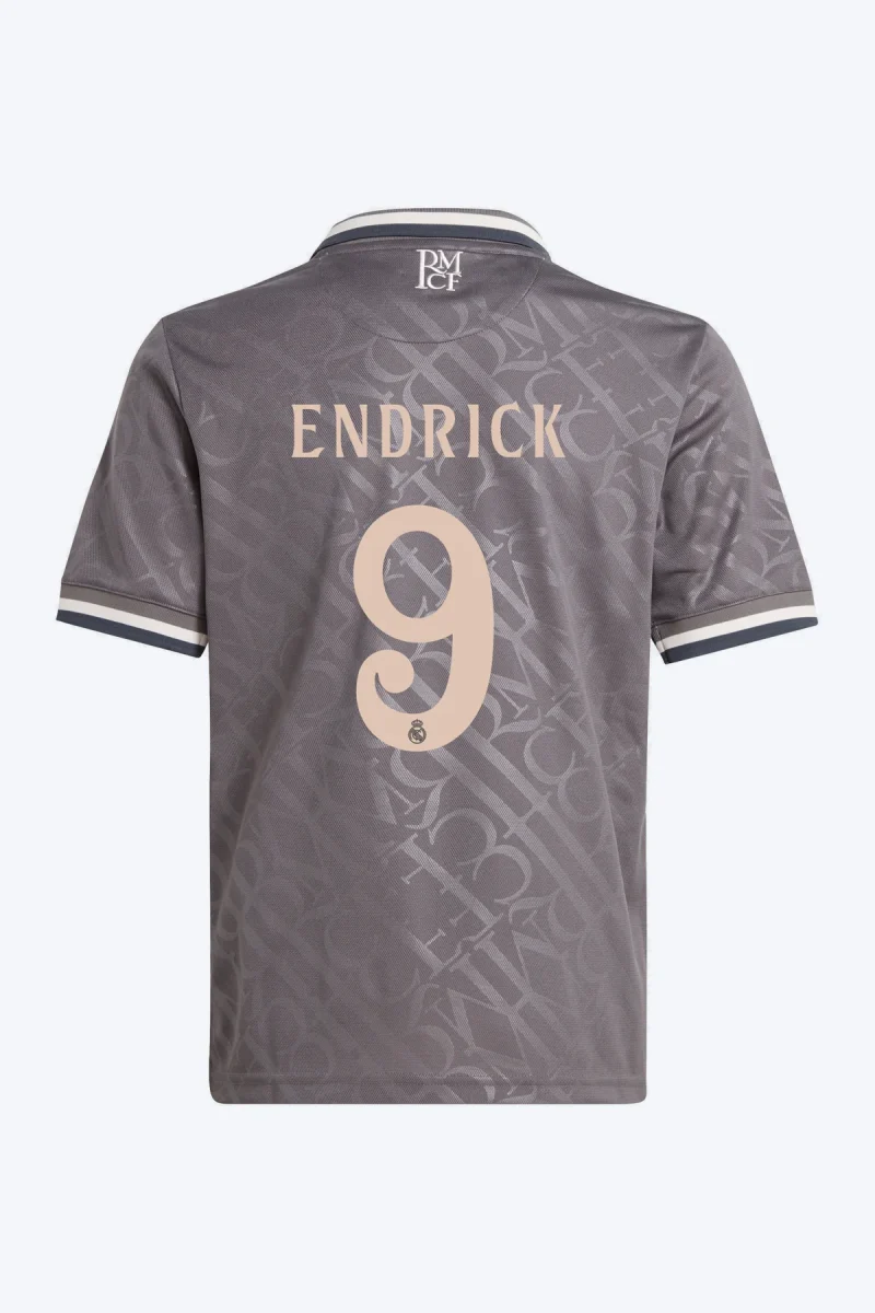 Endrick 9 Voetbalshirt - Real Madrid 24/25 Derde Kids