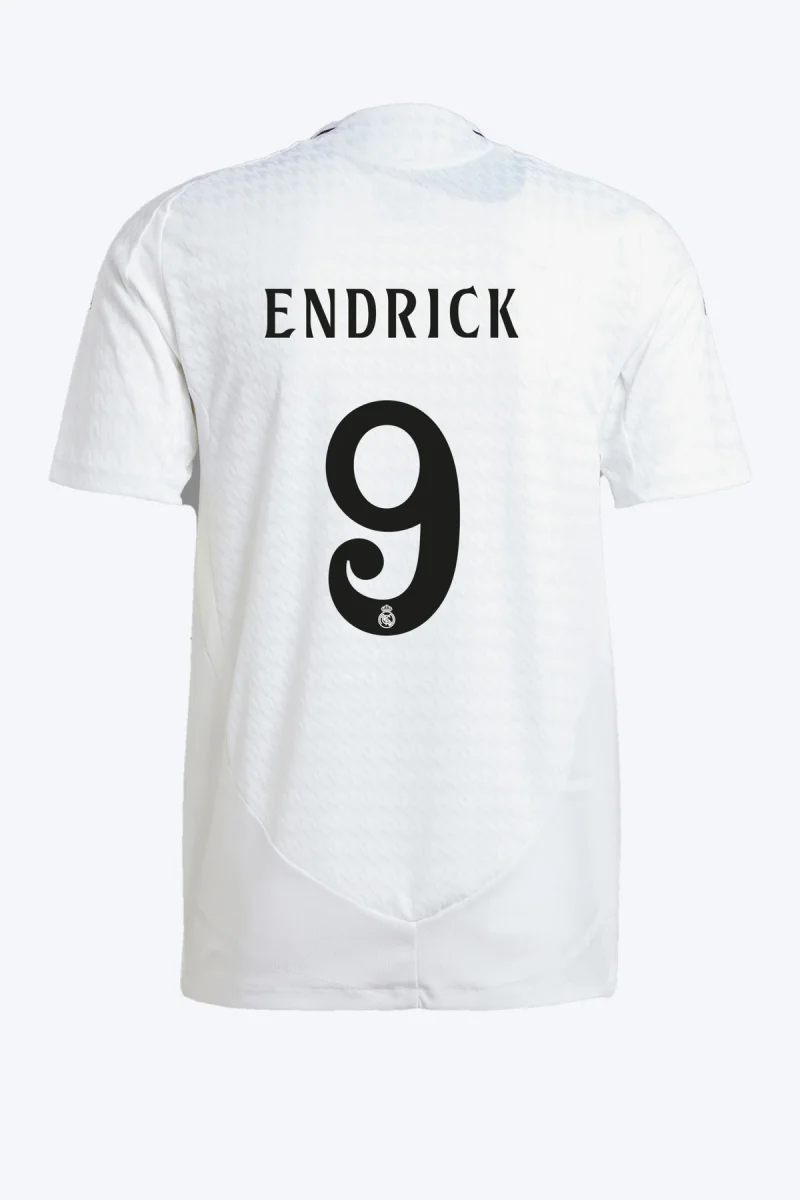 Endrick 9 Voetbalshirt - Real Madrid 24/25 Thuis Authentic
