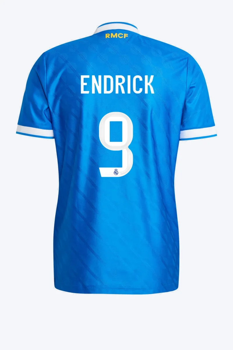 Endrick 9 Voetbalshirt - Real Madrid 25/26 Derde Authentic