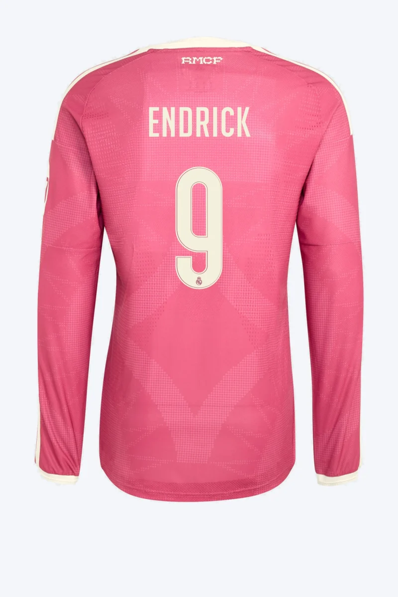 Endrick 9 Voetbalshirt - Real Madrid 26/27 Derde Authentic Lange Mouw