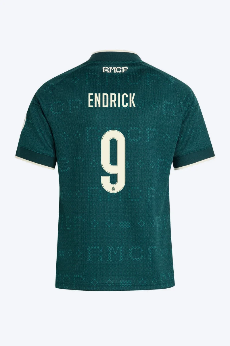 Endrick 9 Voetbalshirt - Real Madrid 26/27 Uit Kids