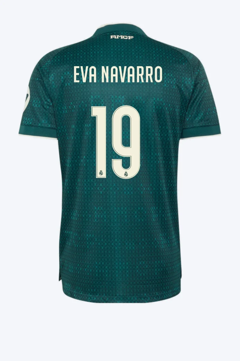 Eva Navarro 19 Voetbalshirt - Real Madrid 26/27 Uit Authentic
