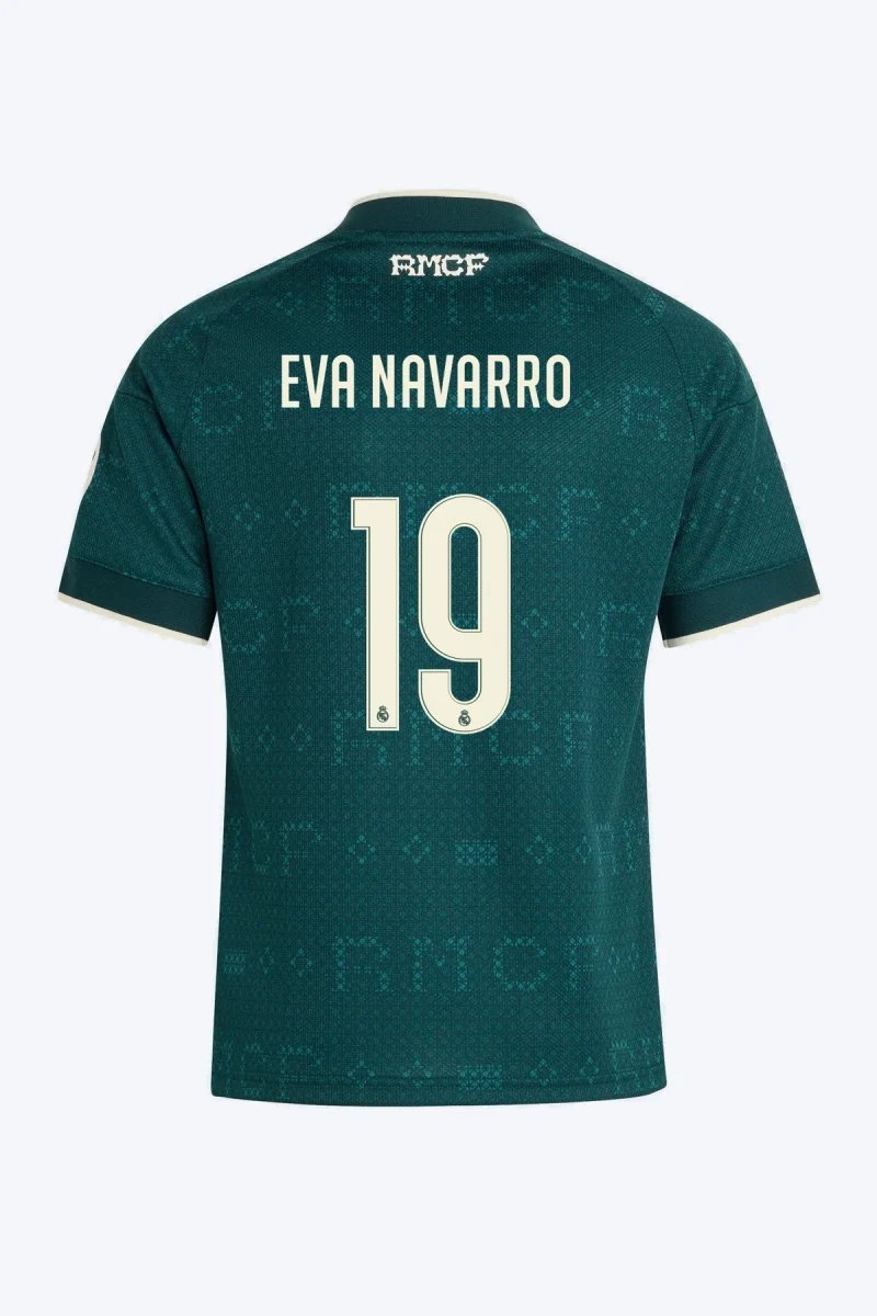 Eva Navarro 19 Voetbalshirt - Real Madrid 26/27 Uit Kids