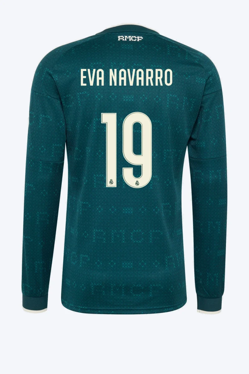 Eva Navarro 19 Voetbalshirt - Real Madrid 26/27 Uit Lange Mouw