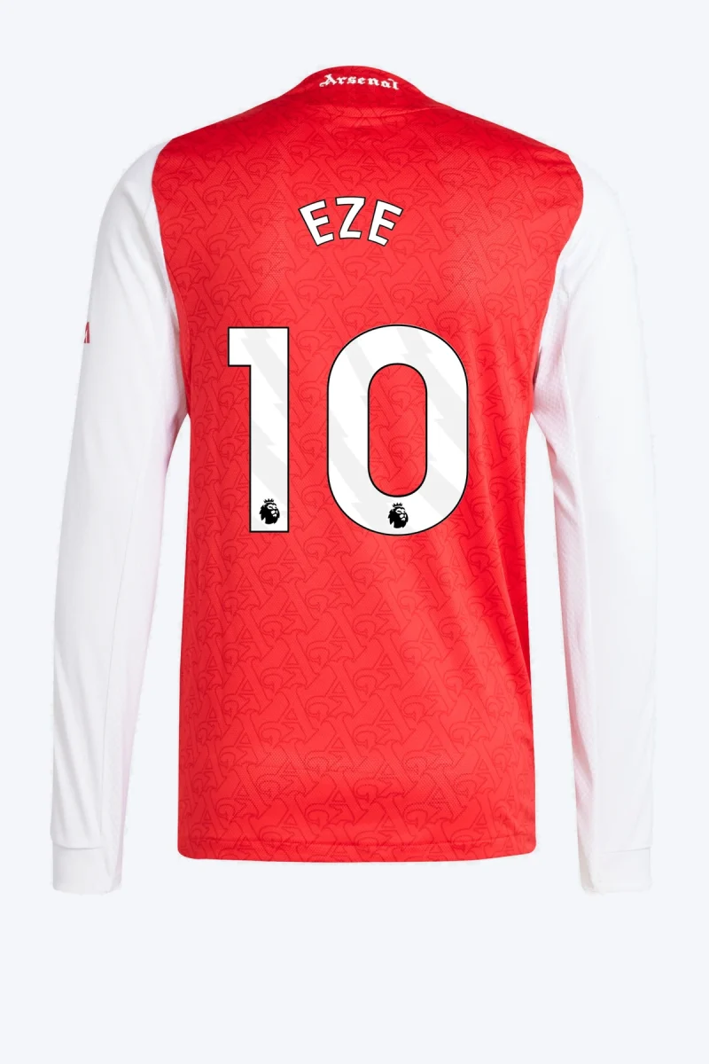 Eze 10 Voetbalshirt - Arsenal 25/26 Lange Mouw Thuis Authentic