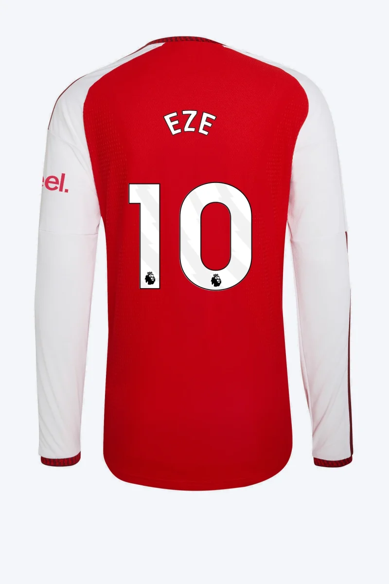 Eze 10 Voetbalshirt - Arsenal FC 26/27 Thuis Authentic Lange Mouw