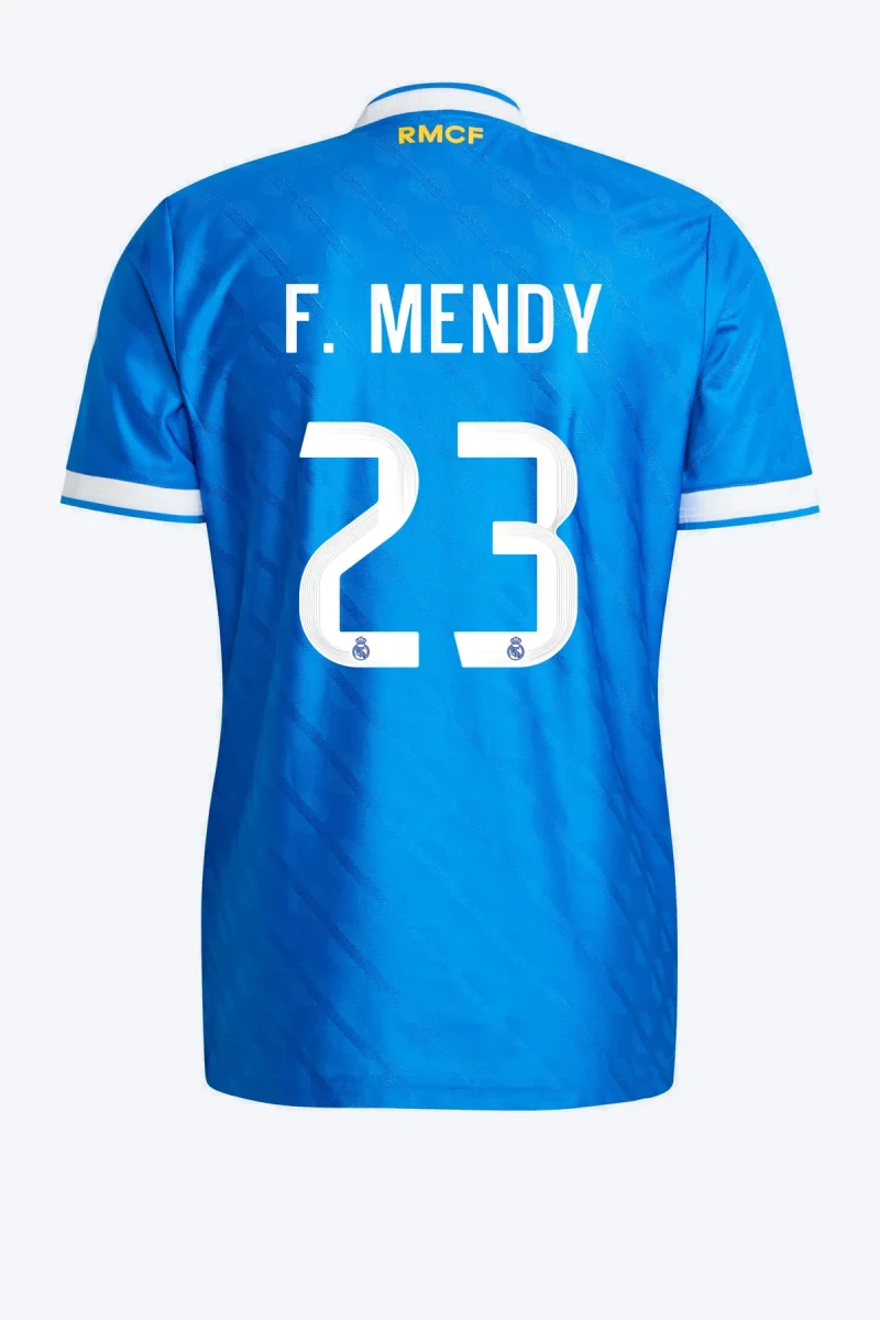 F. Mendy 23 Voetbalshirt - Real Madrid 25/26 Derde Authentic