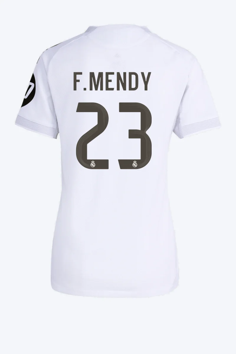 F. Mendy 23 Voetbalshirt - Real Madrid 25/26 Thuis Authentic