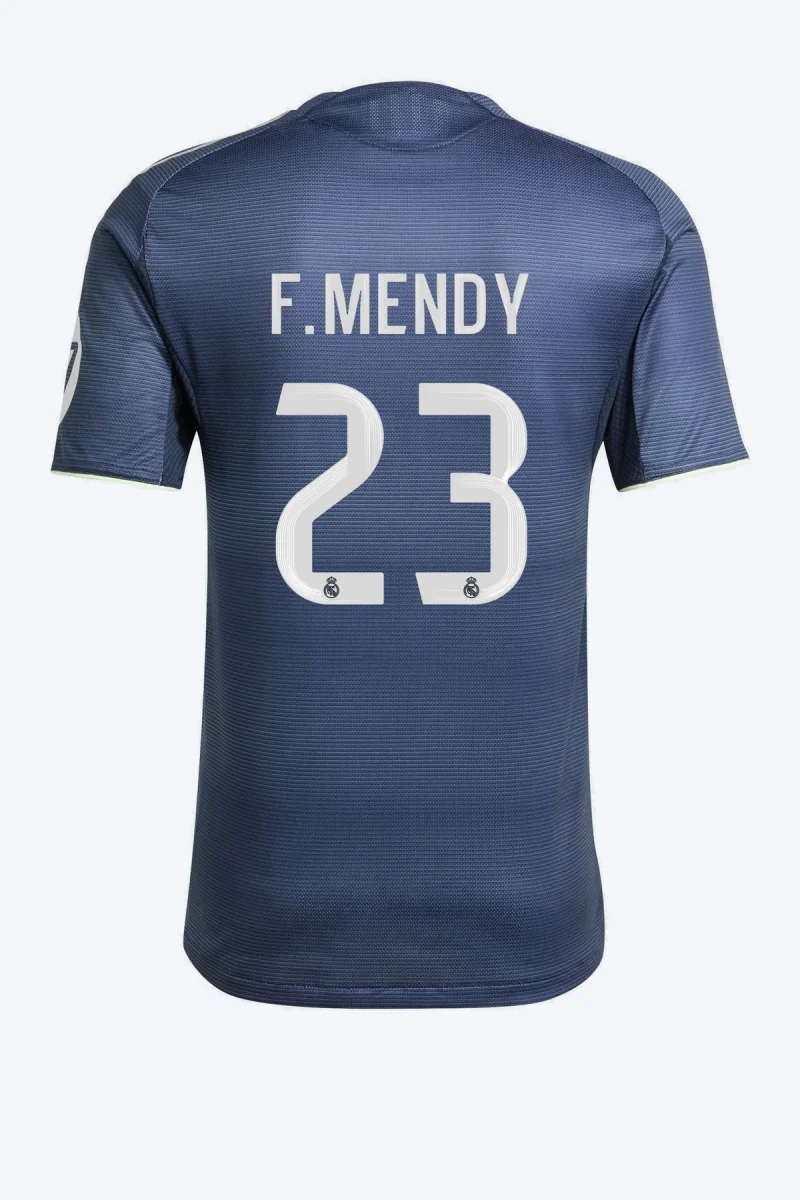 F. Mendy 23 Voetbalshirt - Real Madrid 25/26 Uit Authentic