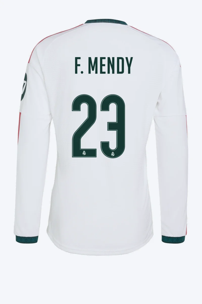 F. Mendy 23 Voetbalshirt - Real Madrid 26/27 Thuis Authentic Lange Mouw