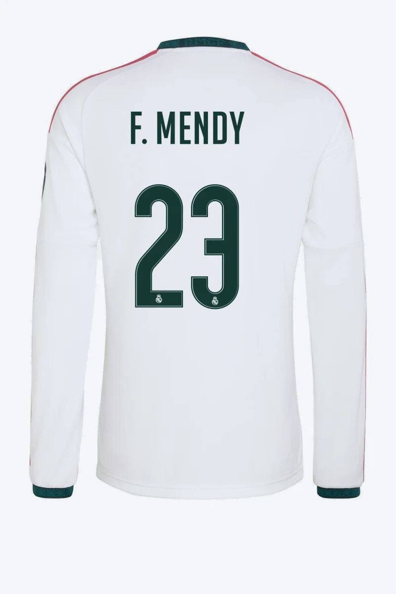 F. Mendy 23 Voetbalshirt - Real Madrid 26/27 Thuis Lange Mouw