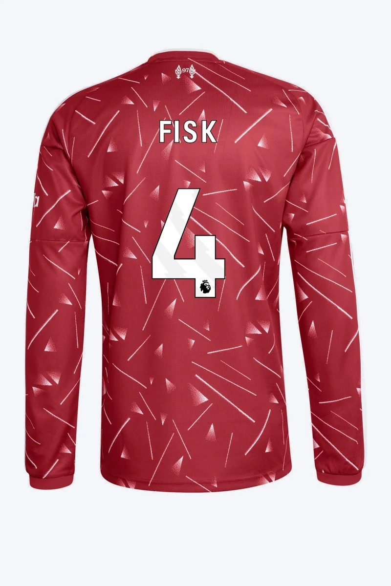 Fisk 4 Voetbalshirt - Liverpool FC 26/27 Thuis Lange Mouw