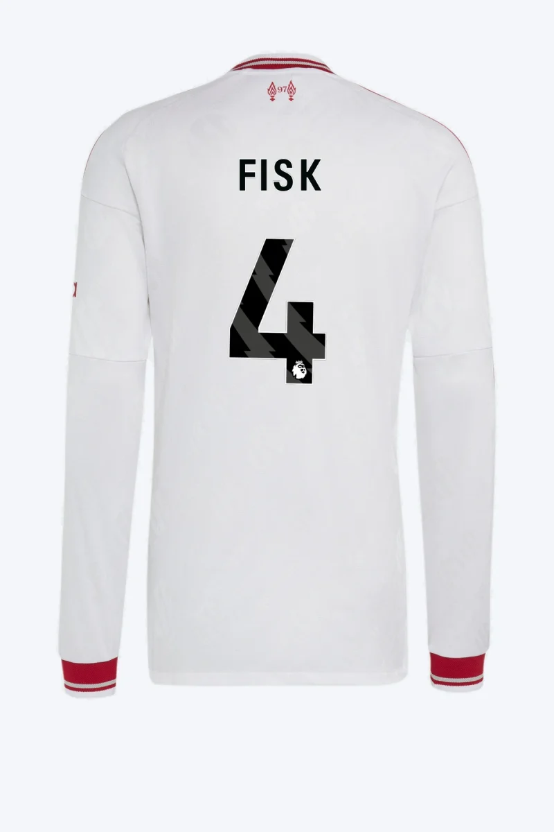 Fisk 4 Voetbalshirt - Liverpool FC 26/27 Uit Authentic Longsleeve
