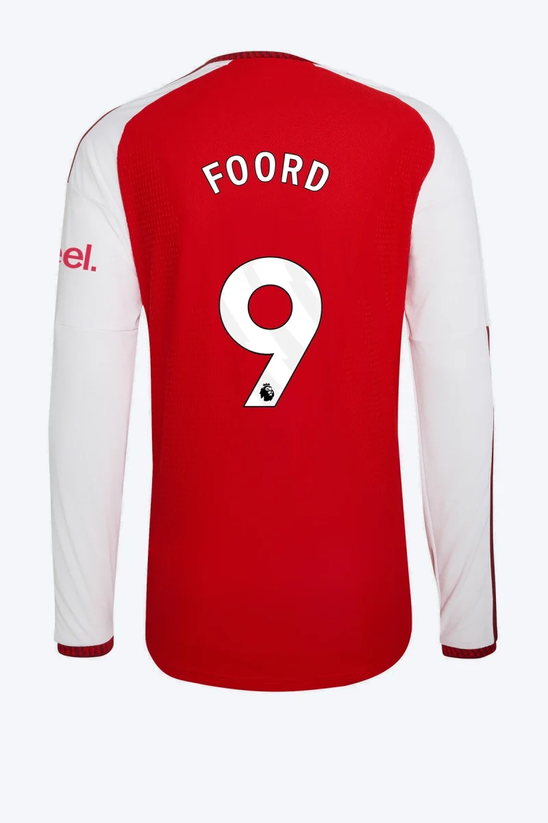 Foord 9 Voetbalshirt - Arsenal FC 26/27 Thuis Authentic Lange Mouw