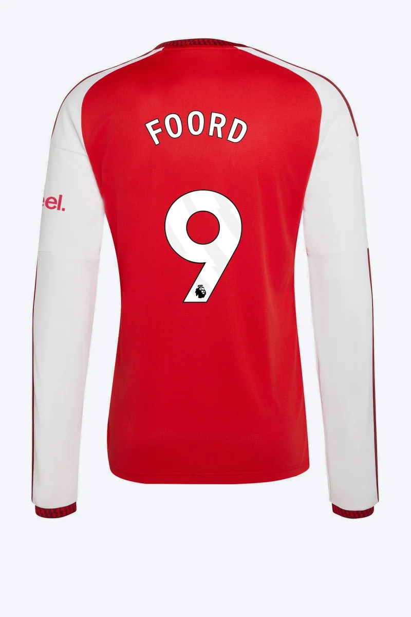 Foord 9 Voetbalshirt - Arsenal FC 26/27 Thuis Lange Mouw